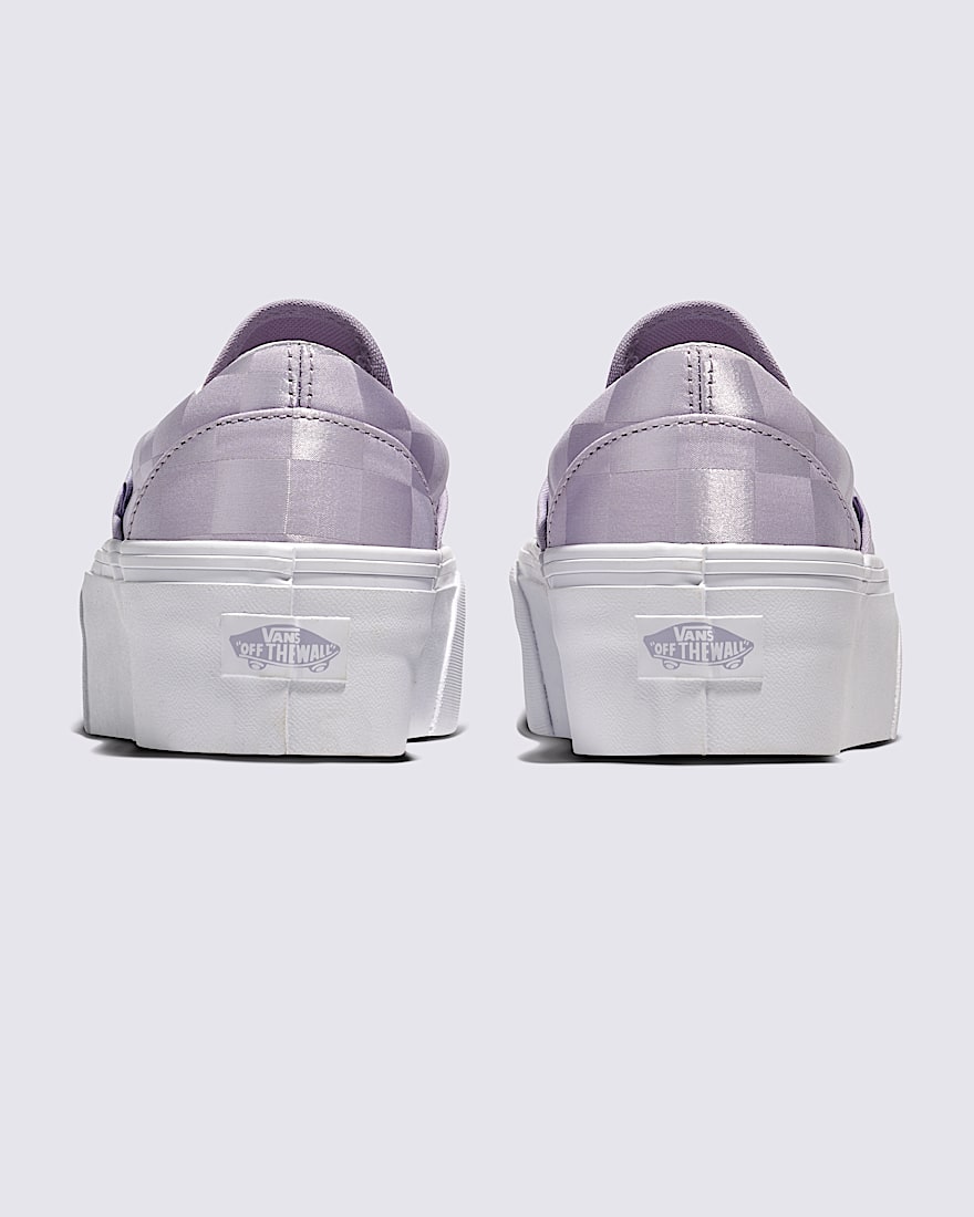 Classic Slip-On Stackform Checkerboard Shoe