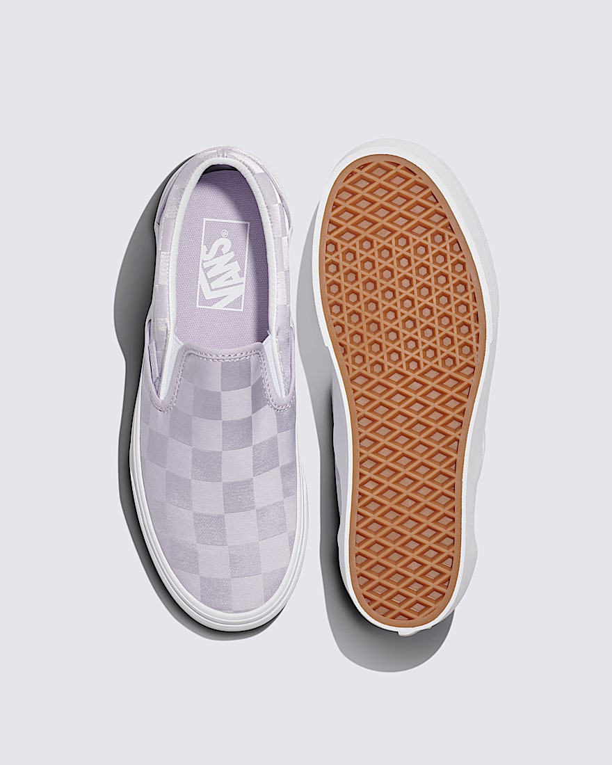 Classic Slip-On Stackform Checkerboard Shoe