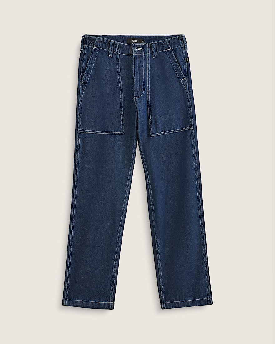 Fatigue Loose Tapered Denim Pants - 1