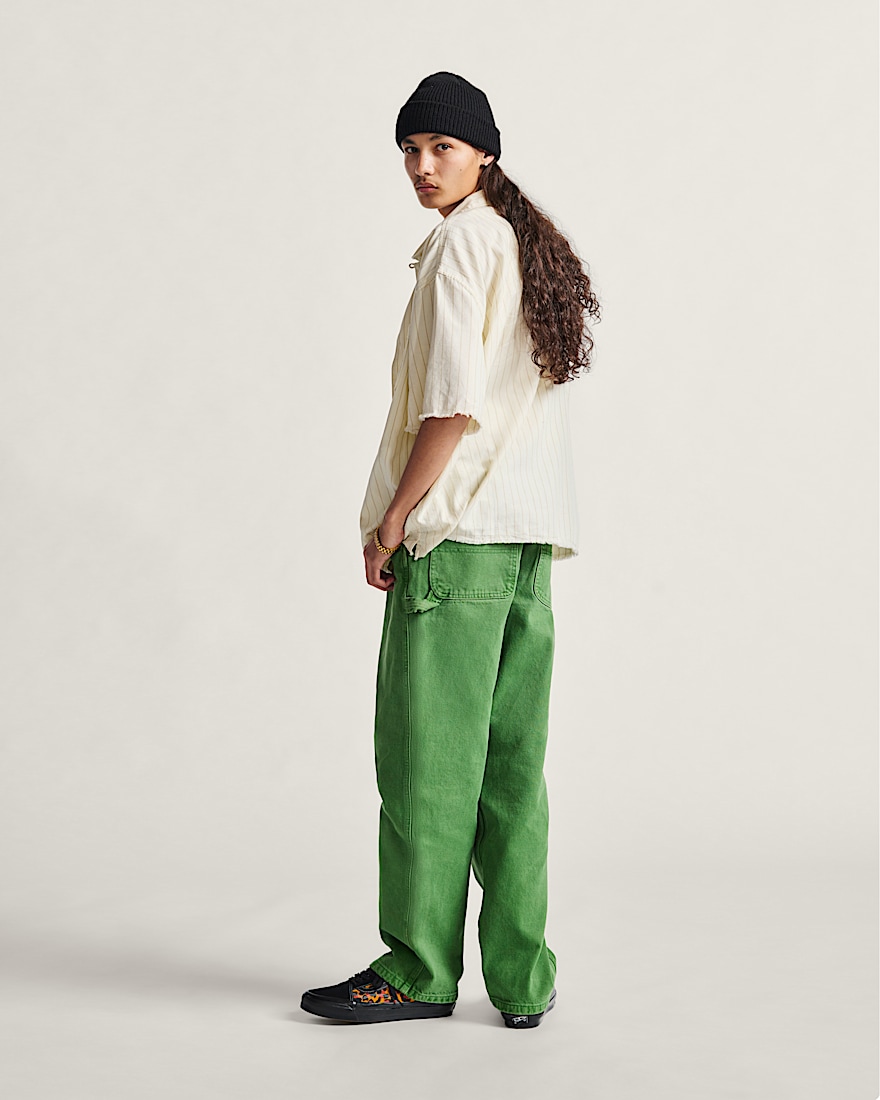 Drill Chore Carpenter Loose Denim Pants