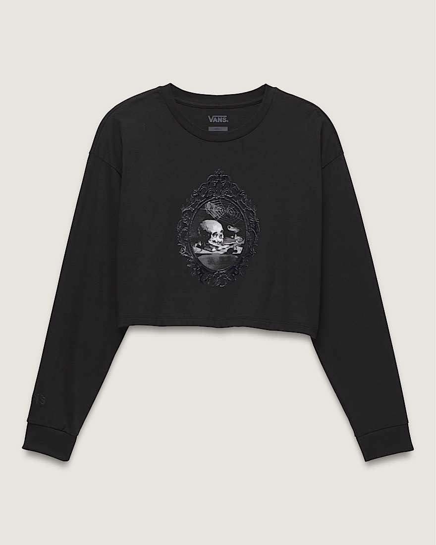 Vanity Frame Relaxed Long Sleeve Crop T-Shirt