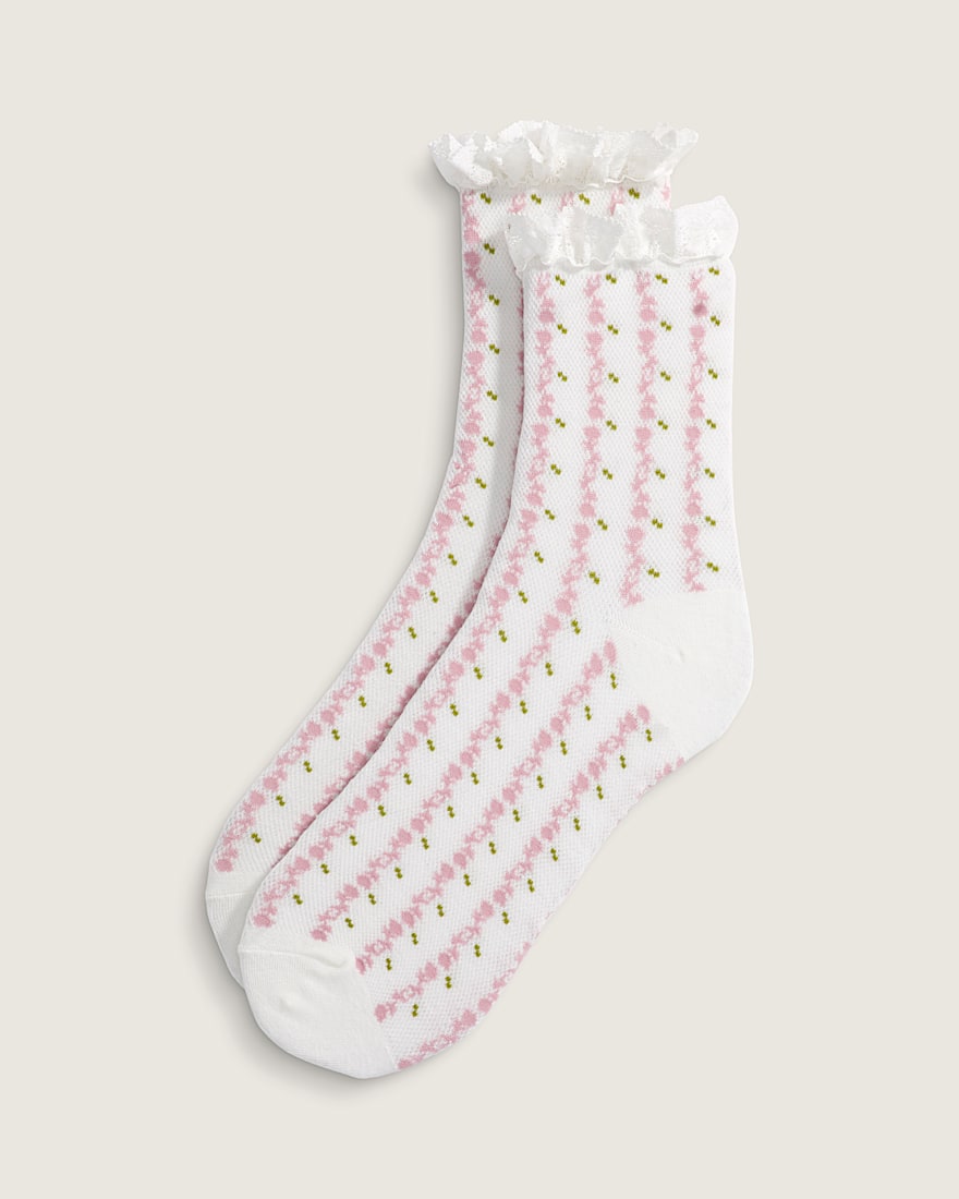 Sereno Lace Crew Socks - 1