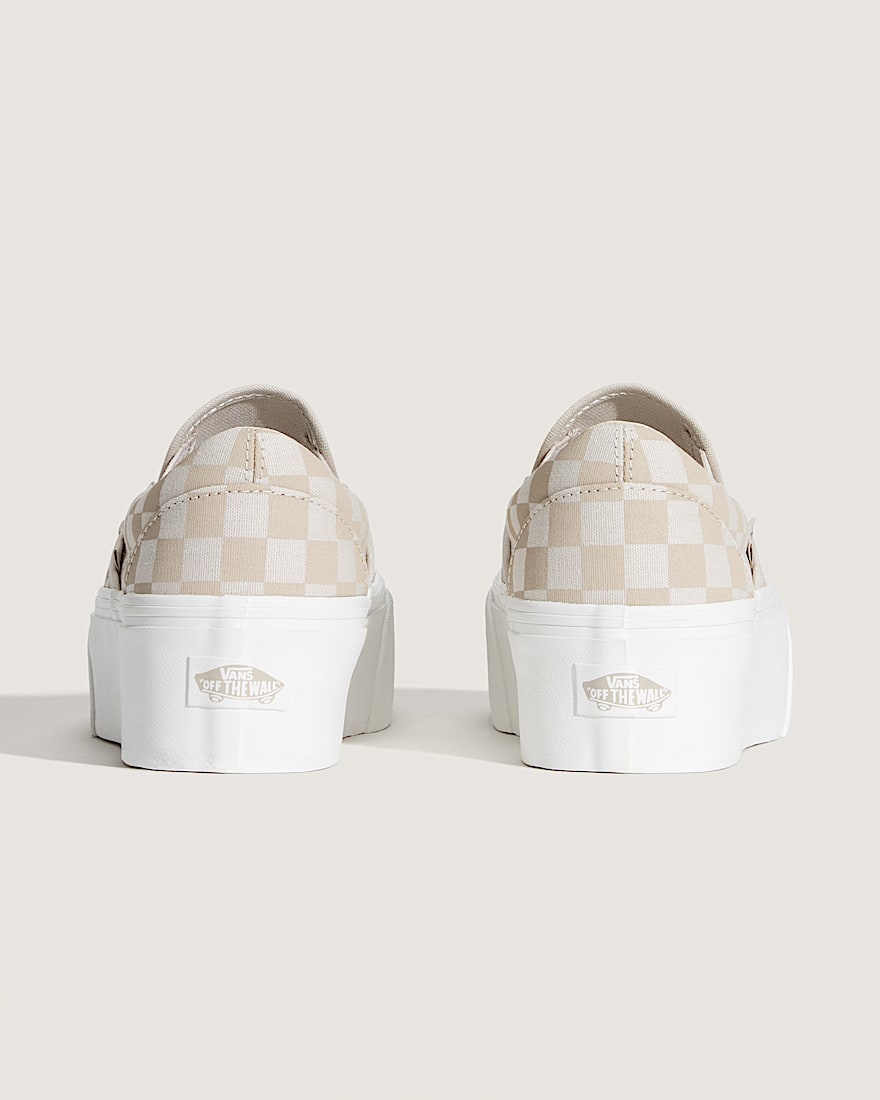 Classic Slip-On Stackform Checkerboard Shoe