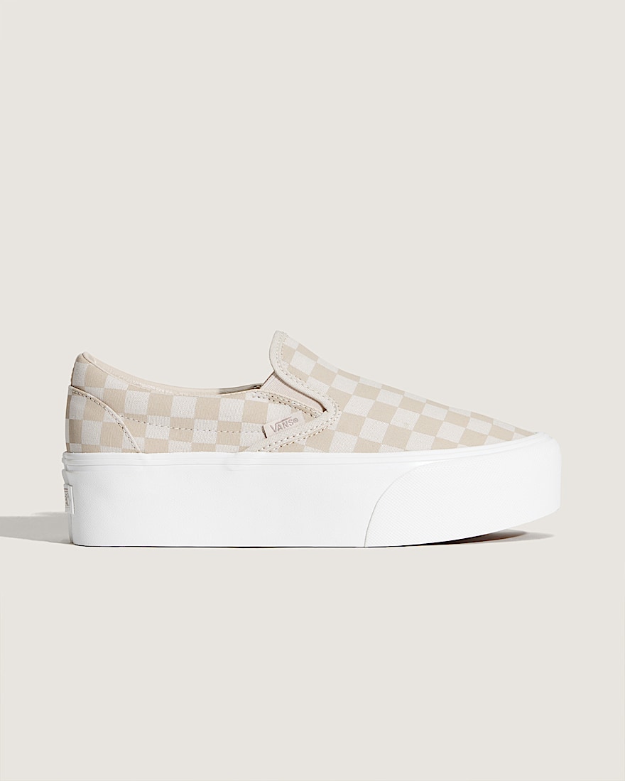 Classic Slip-On Stackform Checkerboard Shoe