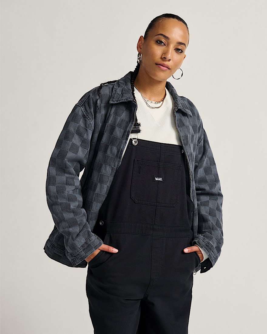 Pitstop Checkered Station Denim Jacket