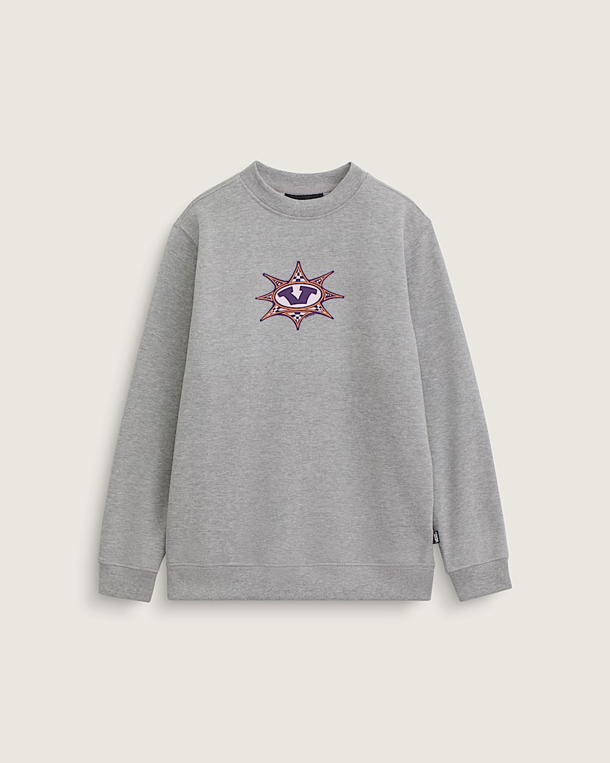 Big Kids Star Checker Crew Sweatshirt - 1
