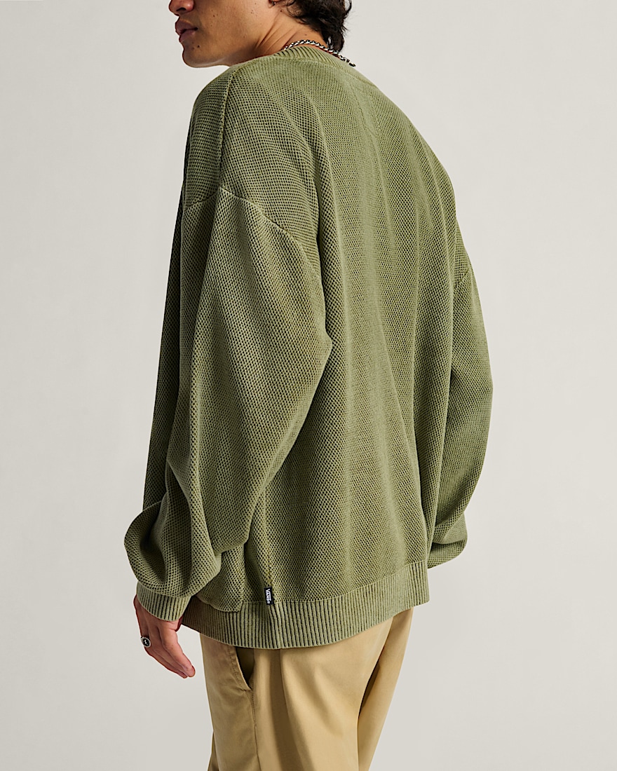 Bayview Acid Wash Cardigan Sweater