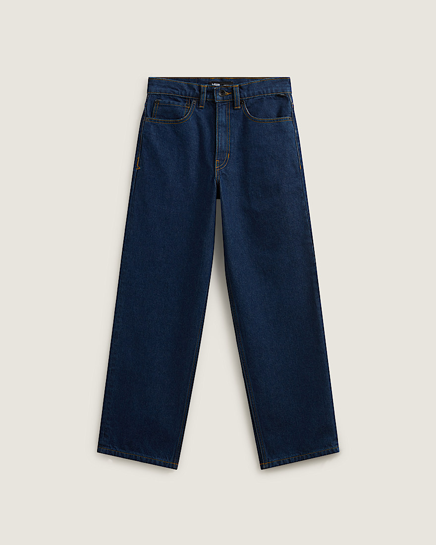 Big Kids Check-5 Loose Denim Pants - 1