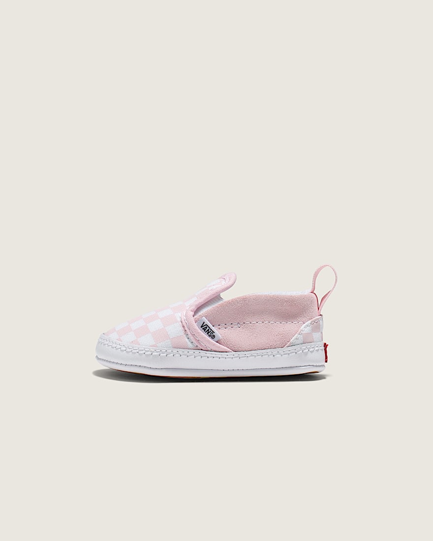 Infant Slip-On V Crib Checkerboard Shoe - 1