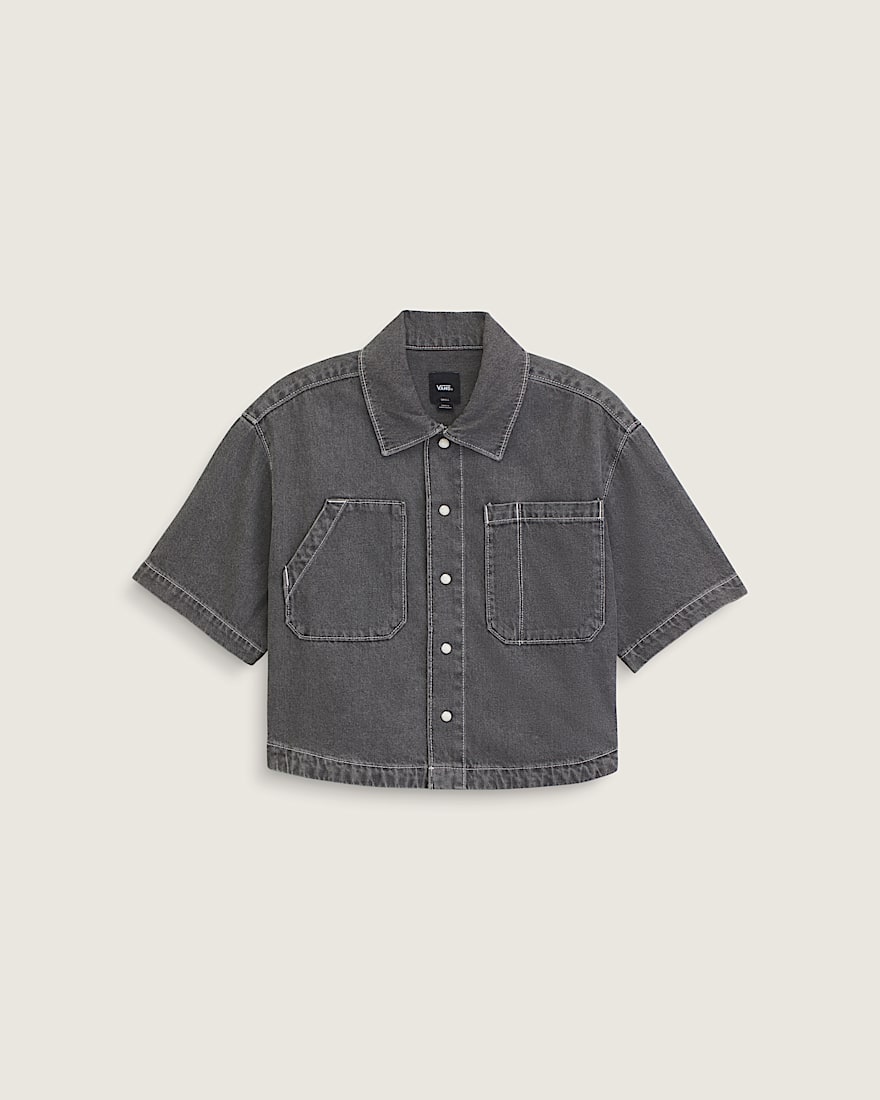 Natalie Denim Button Up Shirt - 1