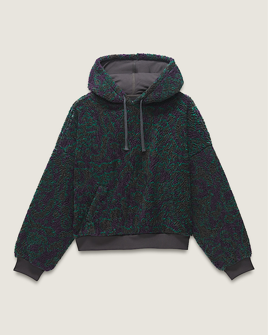 Collett Boucle Loose Pullover Hoodie - 1
