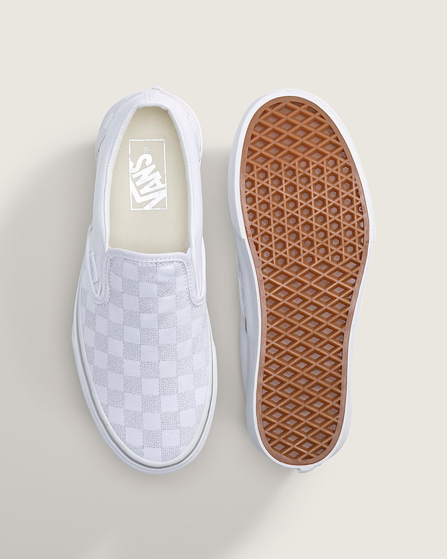 Classic Slip-On Platform Checkerboard Shoe