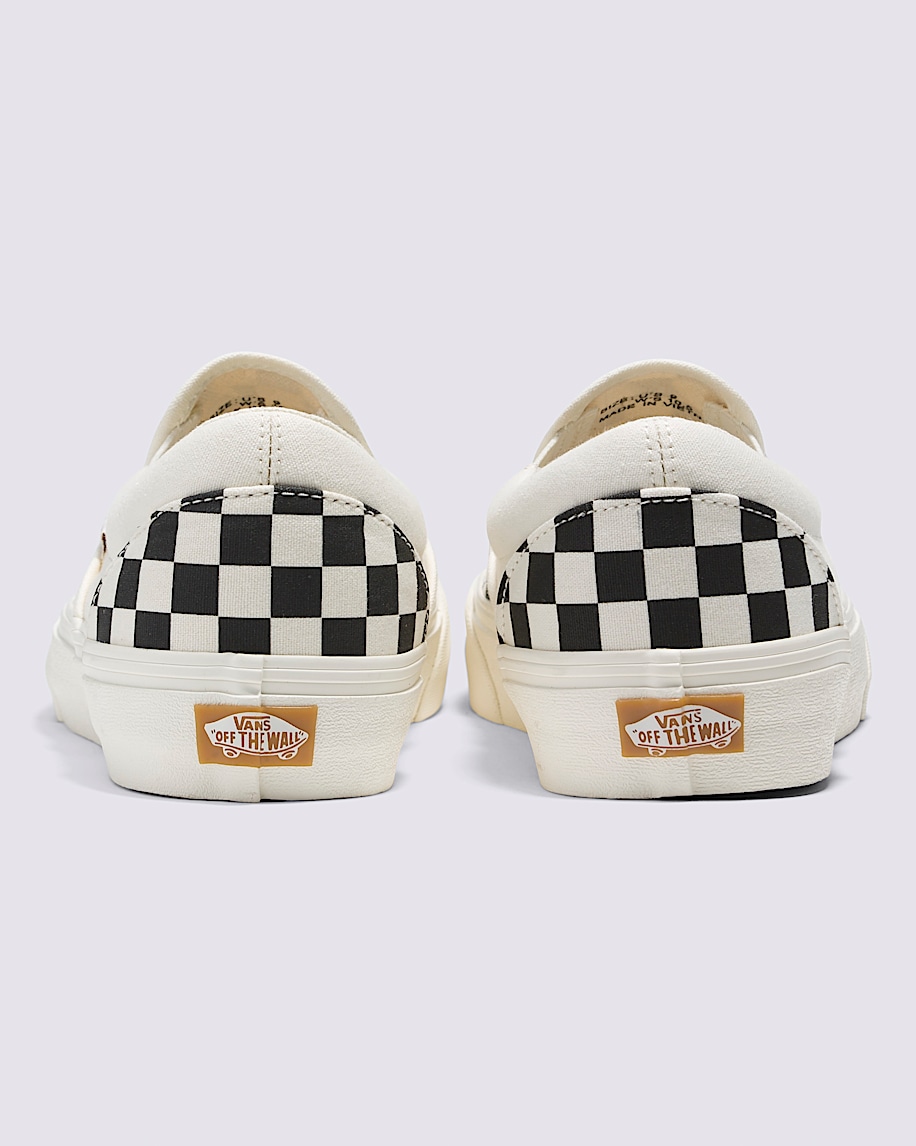 SlipOn VR3 Checkerboard Shoe VANS Black  Marshmallow White ALT3