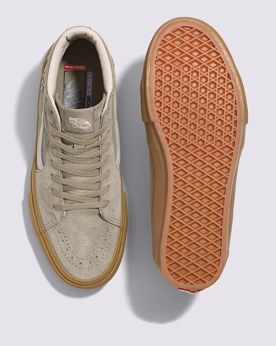Skate Sk8Hi Shoe VANS Khaki  Gum ALT2