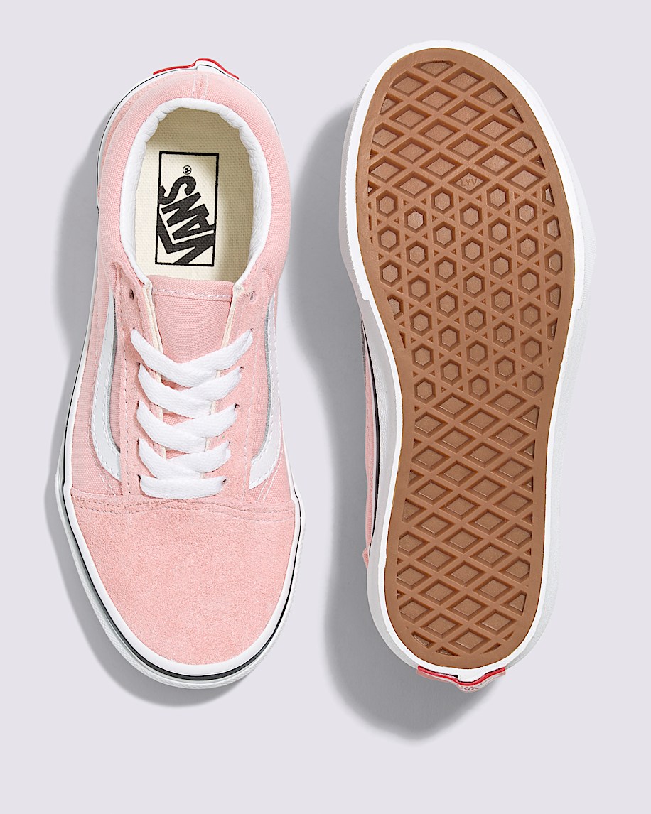Little Kids Old Skool Shoe VANS Powder Pink  True White ALT2