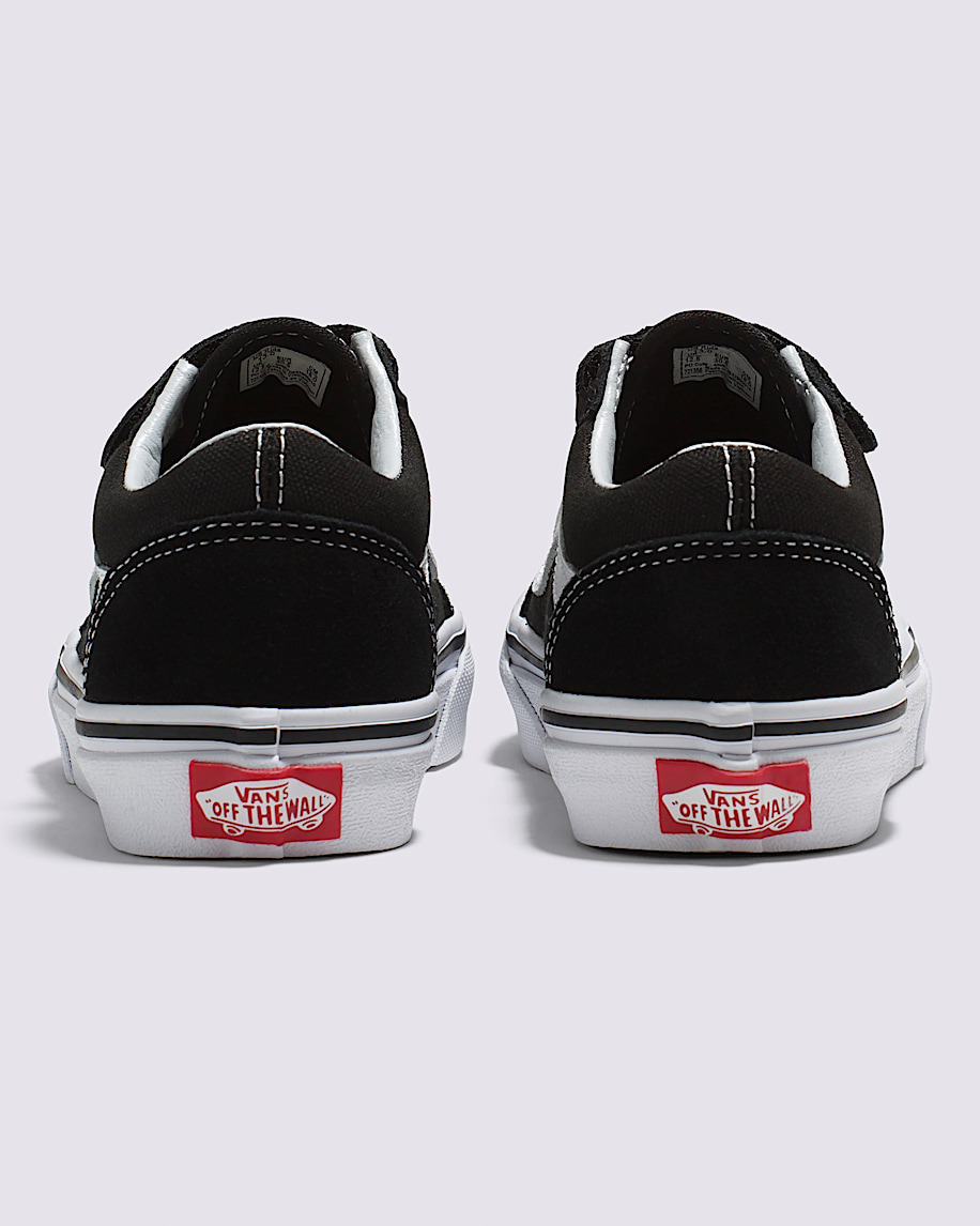Little Kids Old Skool V Shoe VANS Black  True White ALT4