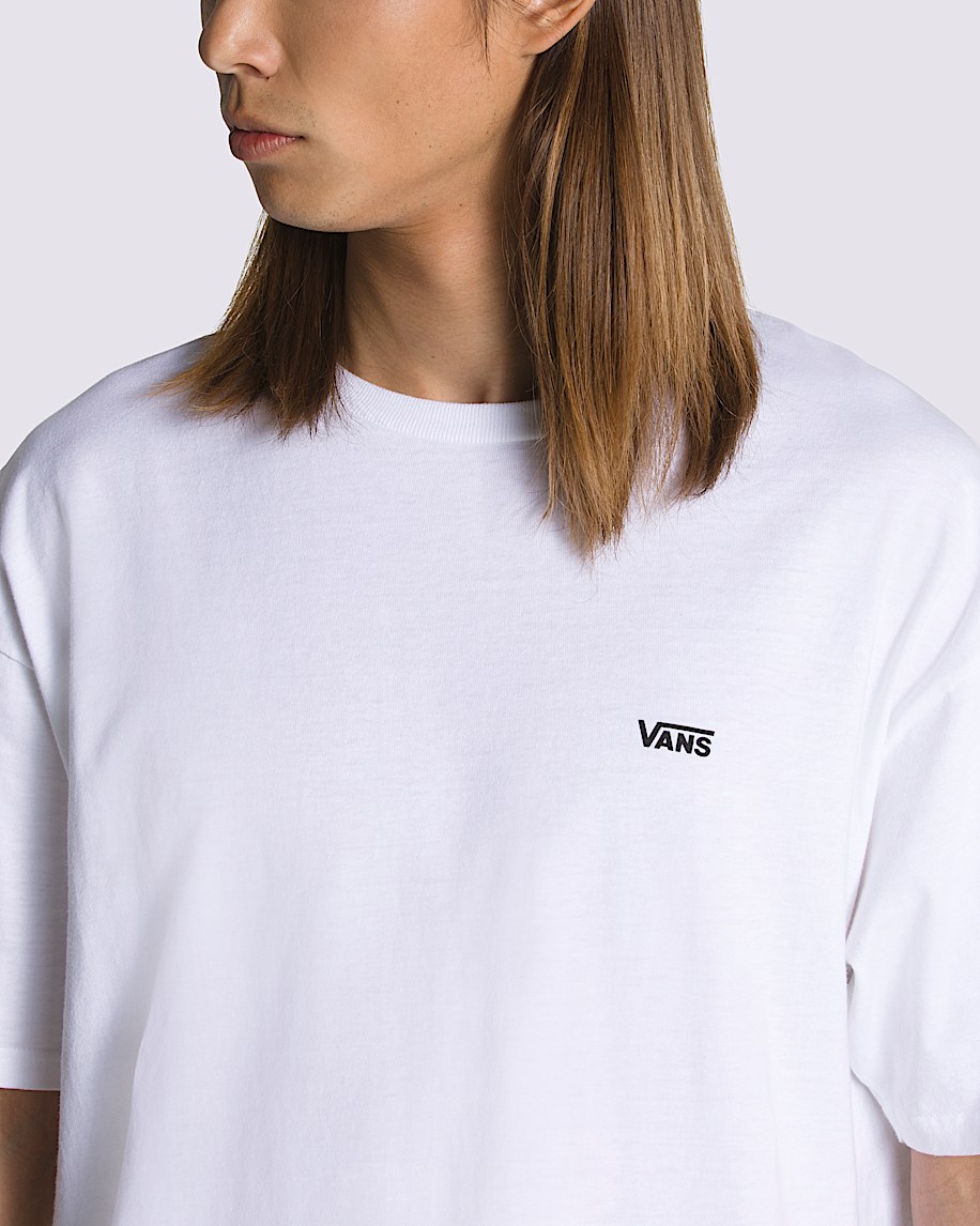 Left Chest Logo TShirt VANS White  Black ALT7