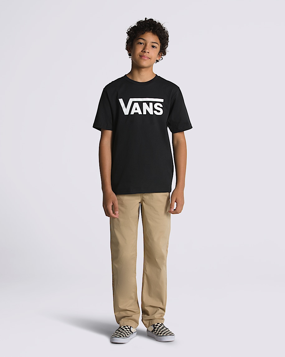 Kids Vans Classic Boys TShirt VANS Black  White ALT2