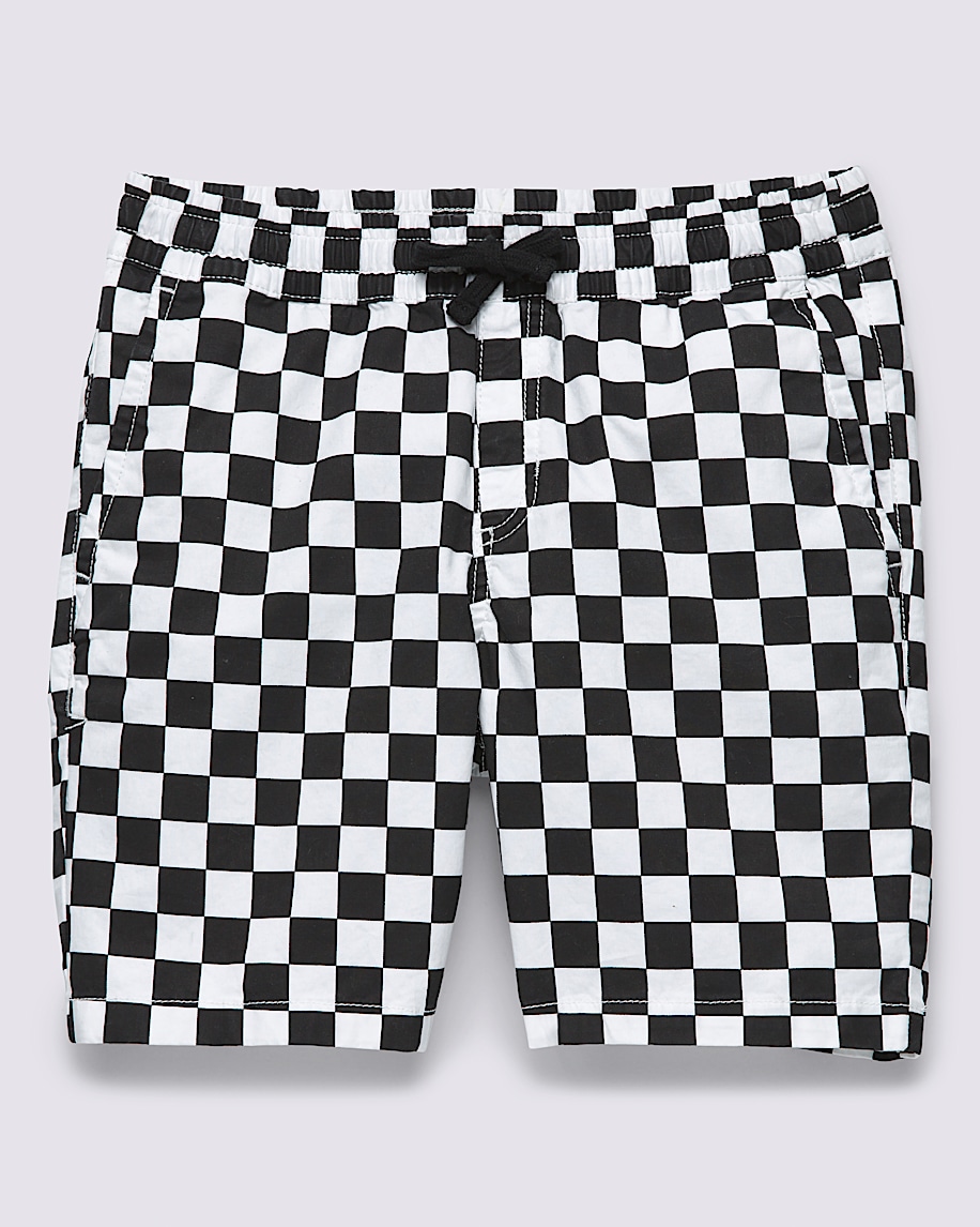 Kids Range Elastic Waist Shorts VANS Black  White ALT4