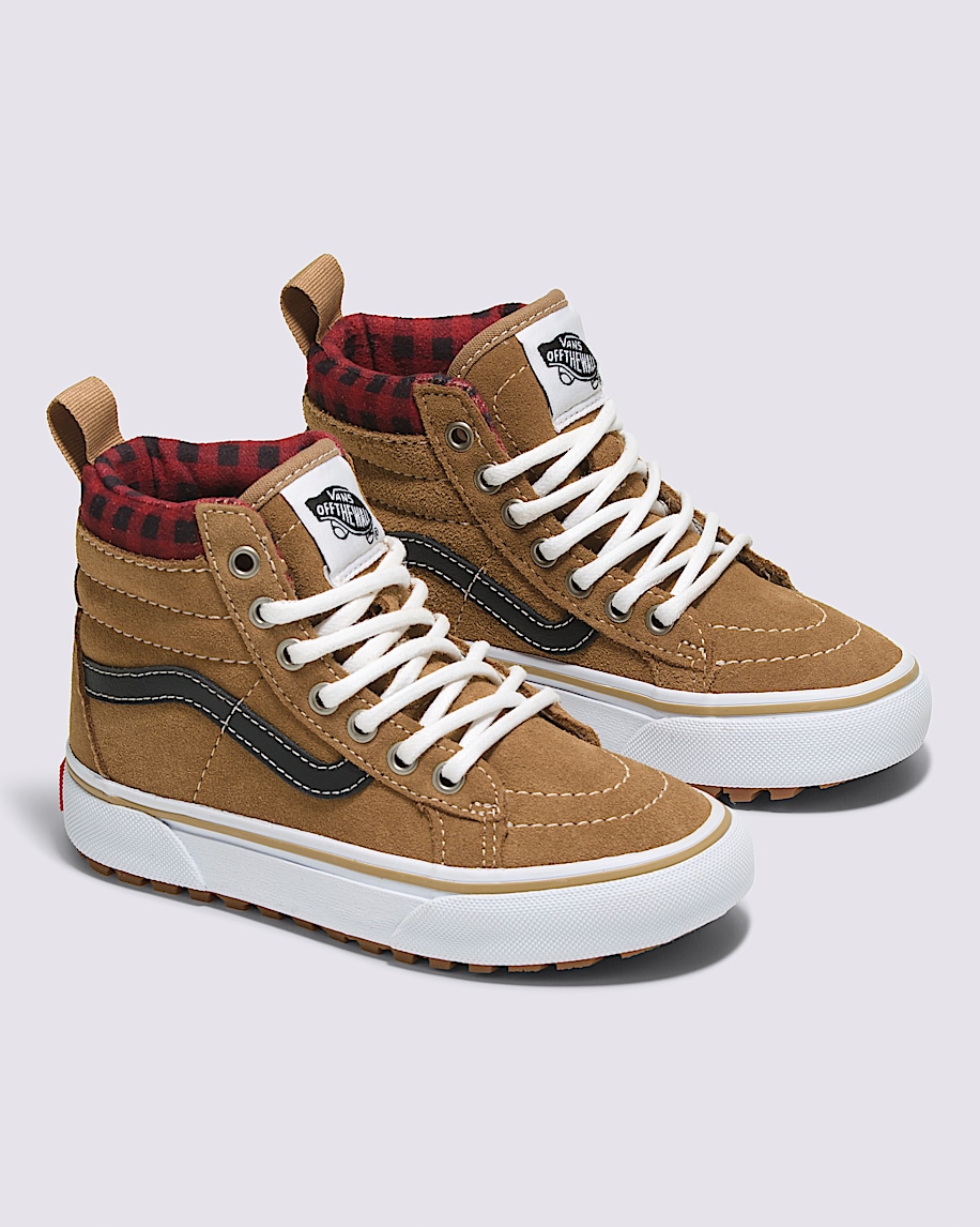 Little Kids Sk8Hi Insulated Shoe VANS Plaid Brown  Black ALT1