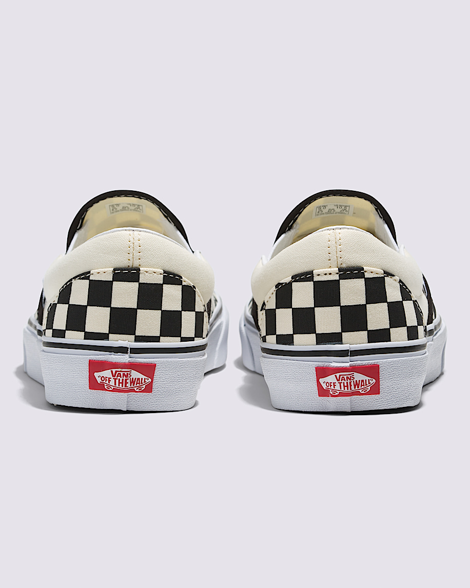 Classic Slip-On Wide Checkerboard Shoe - 4