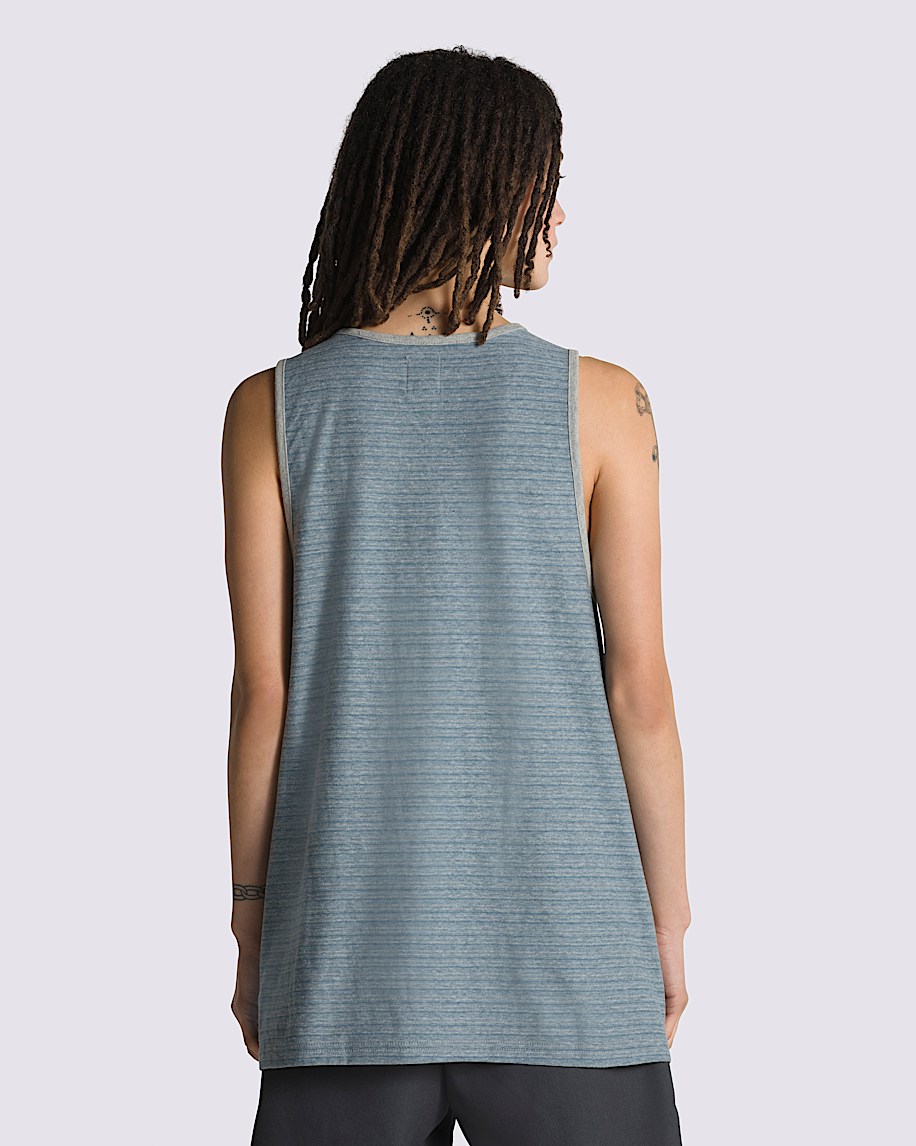 Balboa Tank Top VANS Teal Blue  Grey Heather ALT3