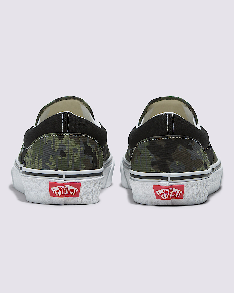 Classic SlipOn Shoe VANS Camo Green  Black ALT3