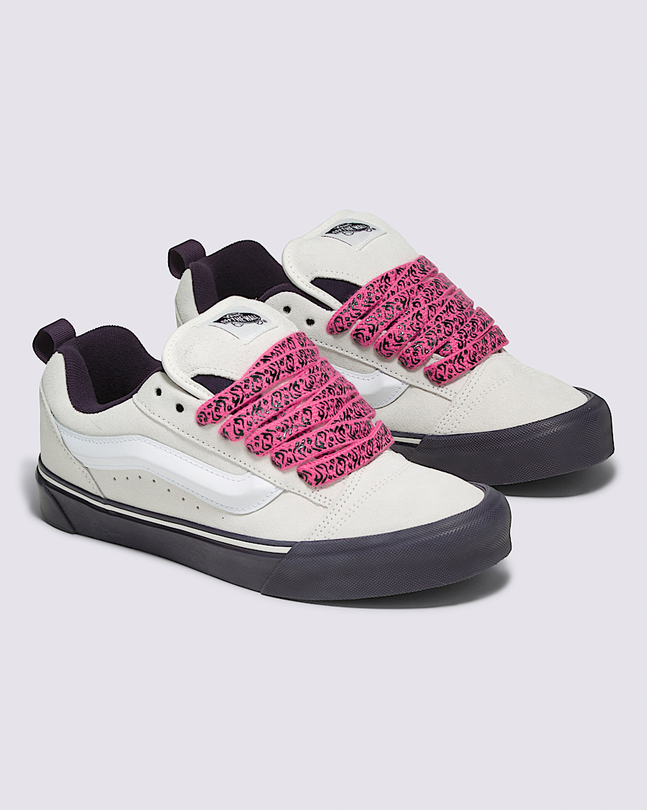 Knu Skool Shoe VANS White  Pink ALT2