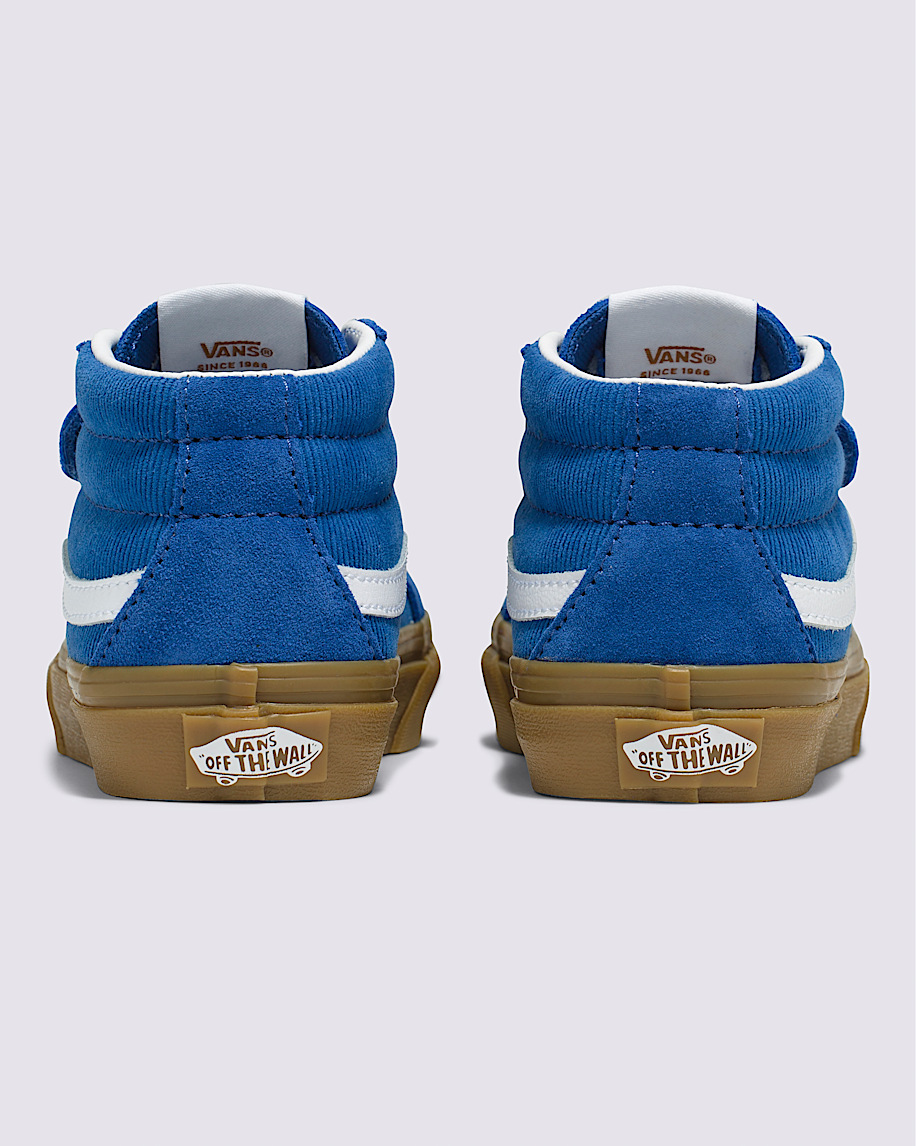 Little Kids Sk8Mid Reissue V Corduroy Shoe VANS Blue  Gum ALT3