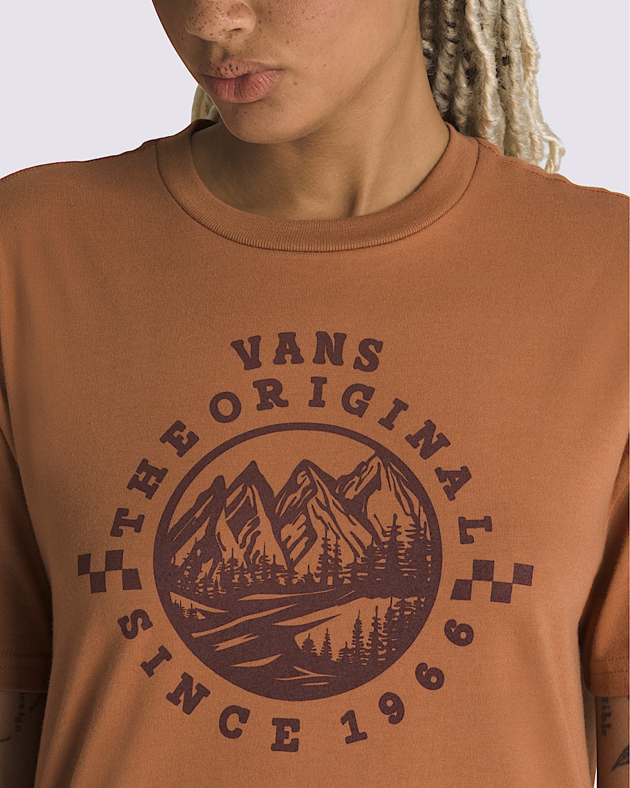 Mountain Circle Oversized TShirt VANS Mocha Bisque Brown ALT2