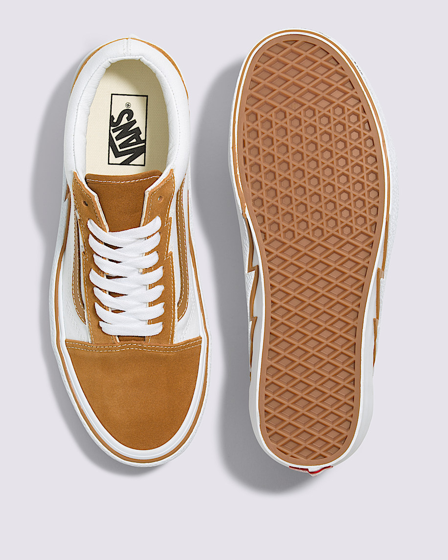 Old Skool Bolt Shoe VANS Cathay Spice Brown  White ALT2