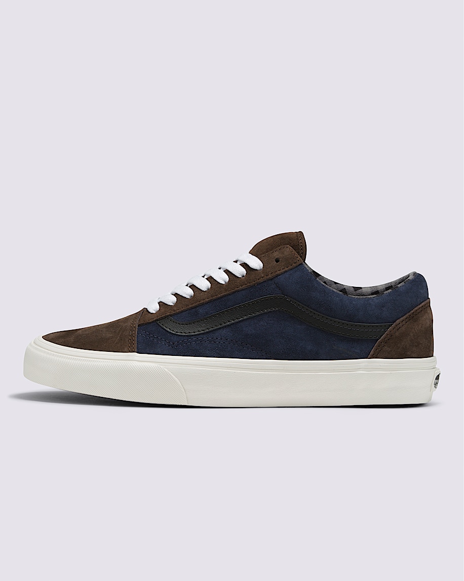 Old Skool Suede Shoe VANS Navy Blue  Brown HERO
