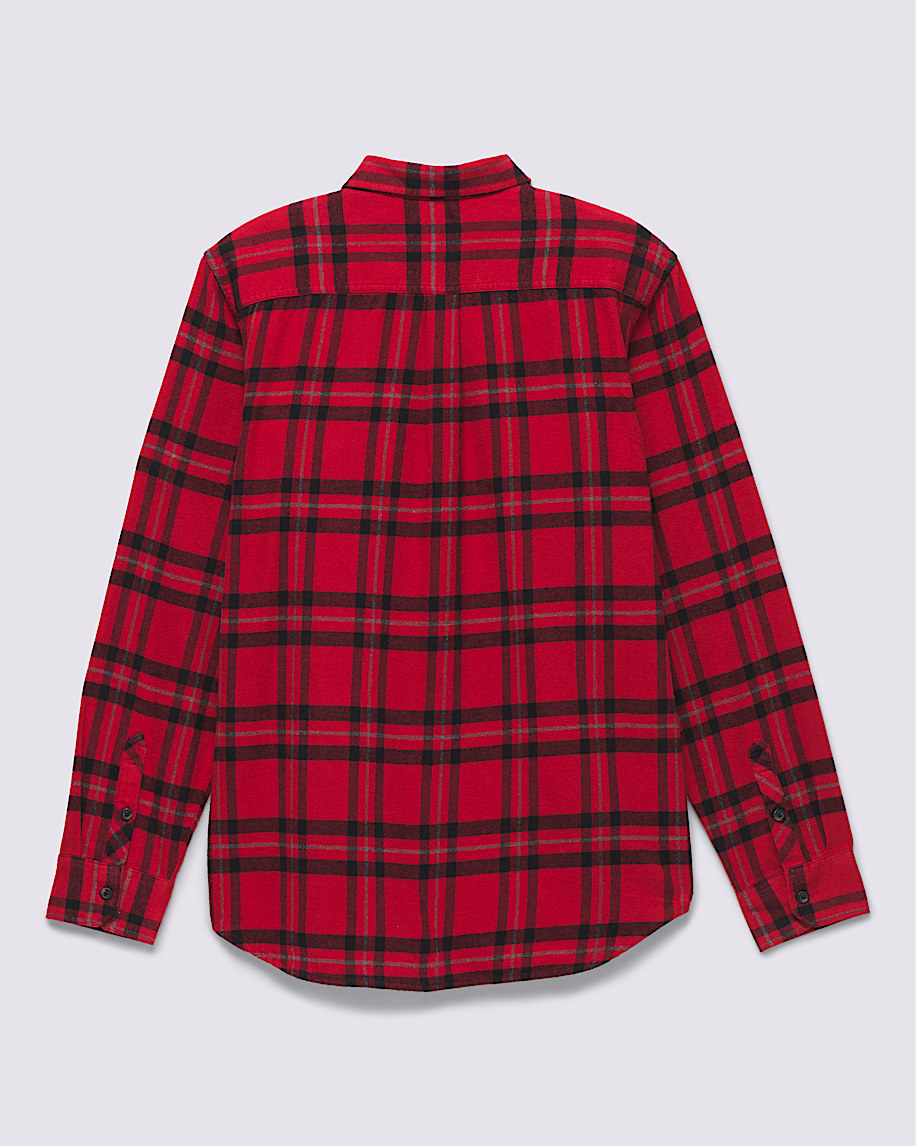 Westminster Button Up Long Sleeve Shirt VANS Chili Pepper Red  Black ALT5