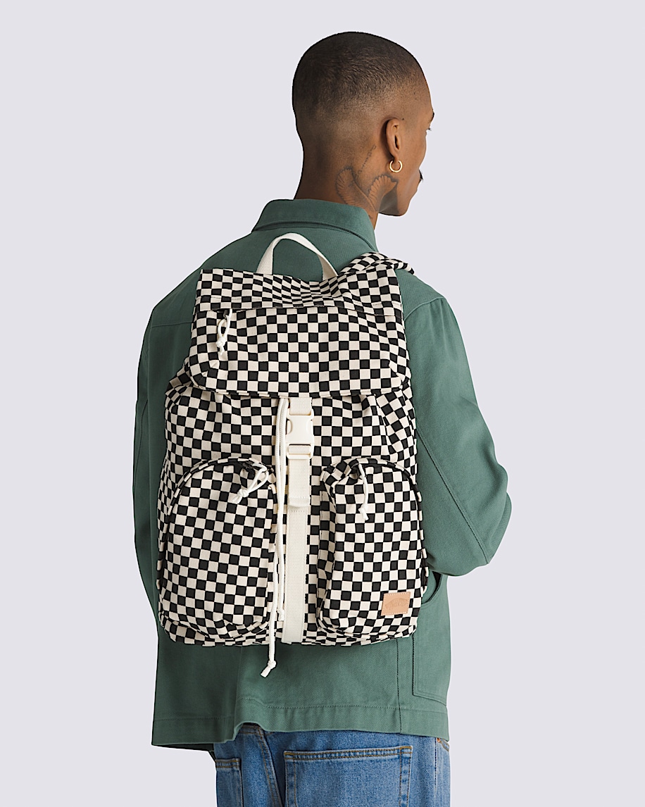Field Trippin Rucksack Checkerboard Backpack VANS Checkerboard Black  White ALT1
