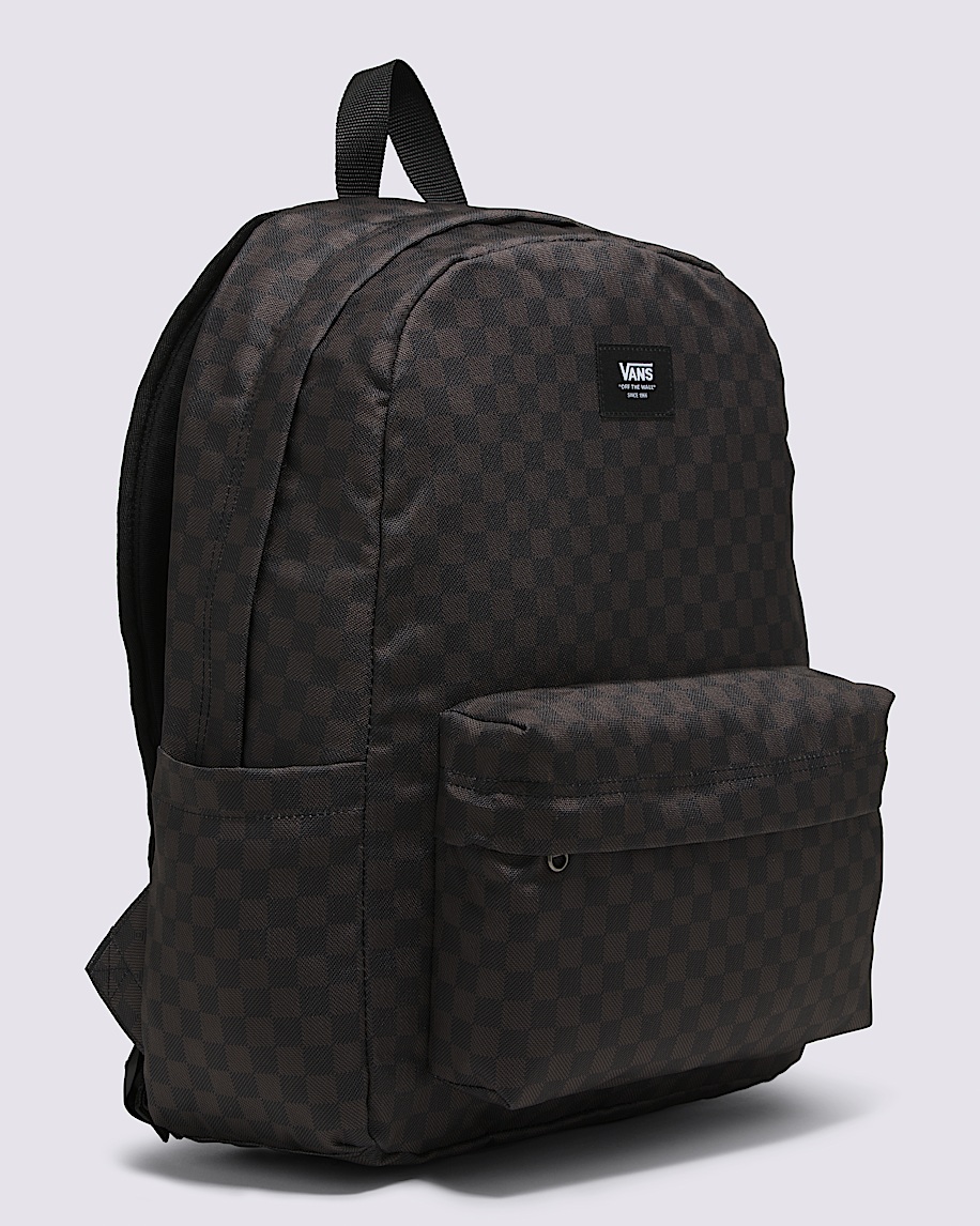 Old Skool Checkerboard Backpack VANS Checkerboard Black  Charcoal Grey ALT4