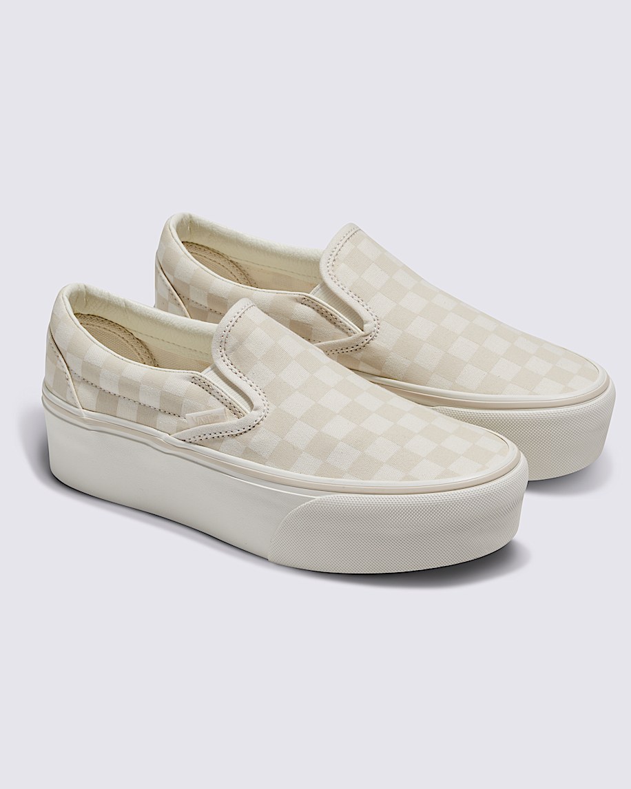 Classic Slip-On Checkerboard Stackform Shoe - 3