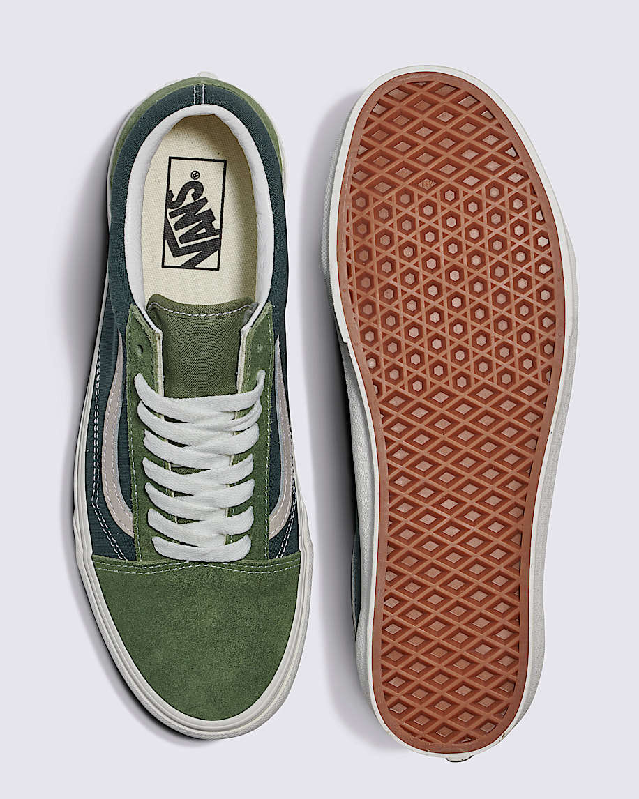 Old Skool Shoe VANS Green  Teal Blue ALT2