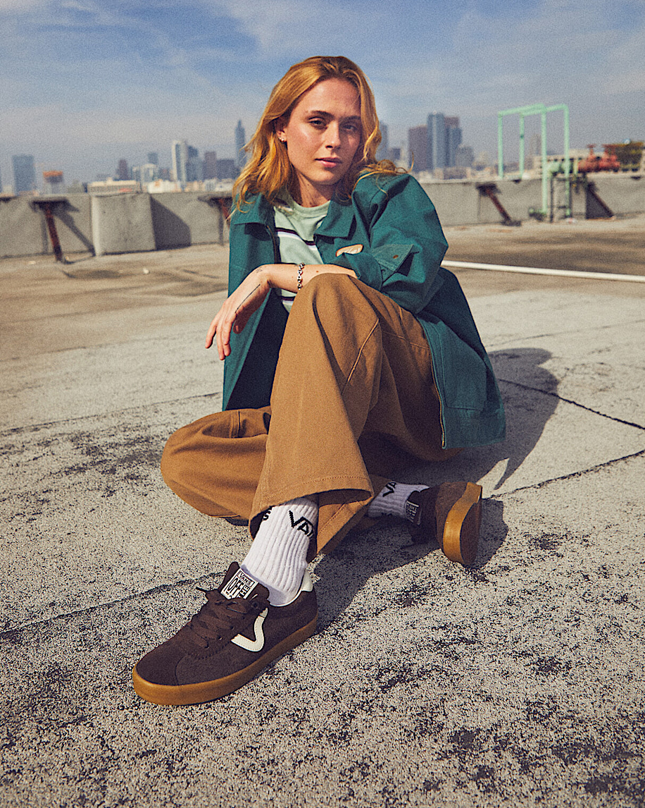 Sport Low Shoe VANS Bambino Chocolate Brown  Gum ALT2