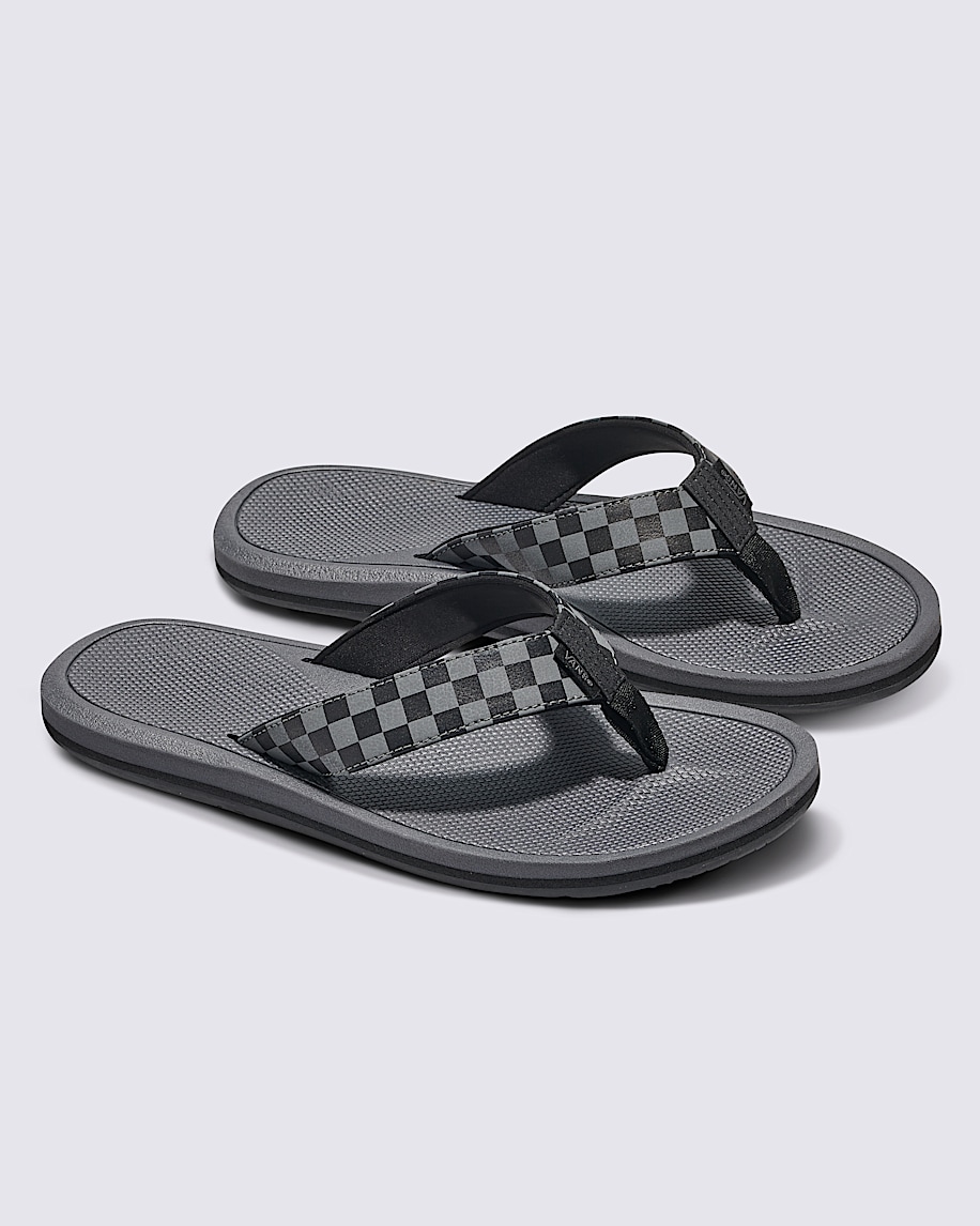 Nexpa Synthetic Checkerboard Sandal VANS Black  Pewter Grey ALT1