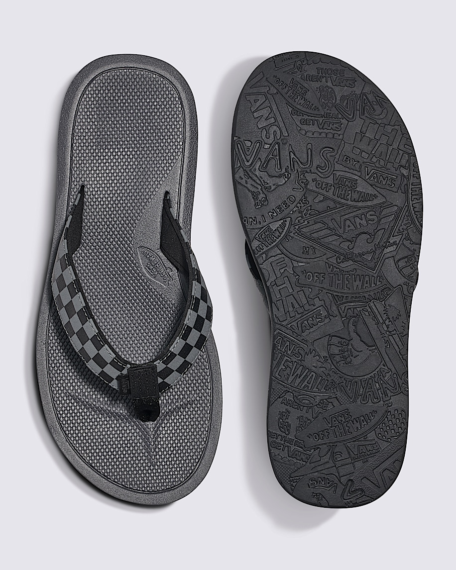 Nexpa Synthetic Checkerboard Sandal VANS Black  Pewter Grey ALT2