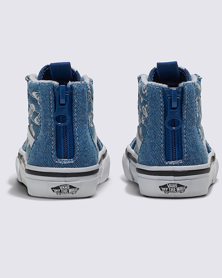 Toddler Sk8Hi Zip Denim Shoe VANS Blue ALT3