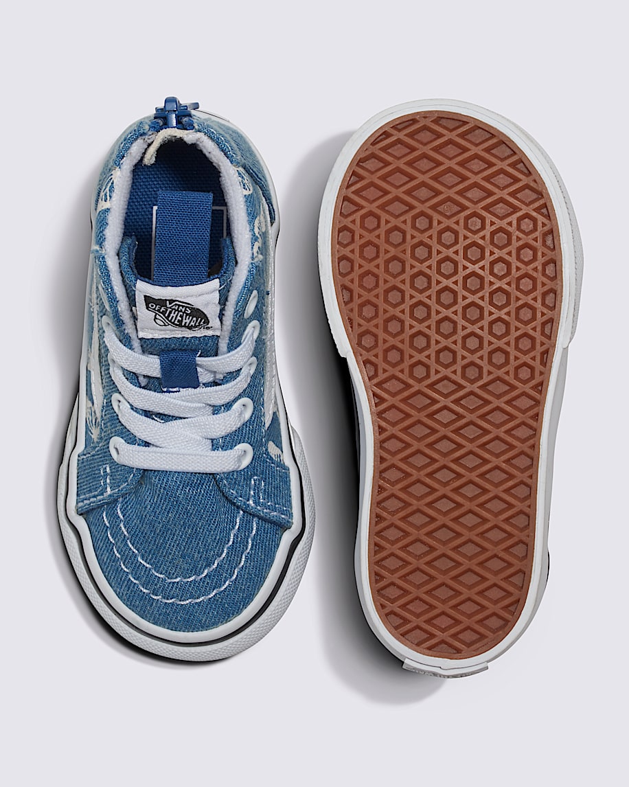 Toddler Sk8-Hi Zip Denim Shoe - 3
