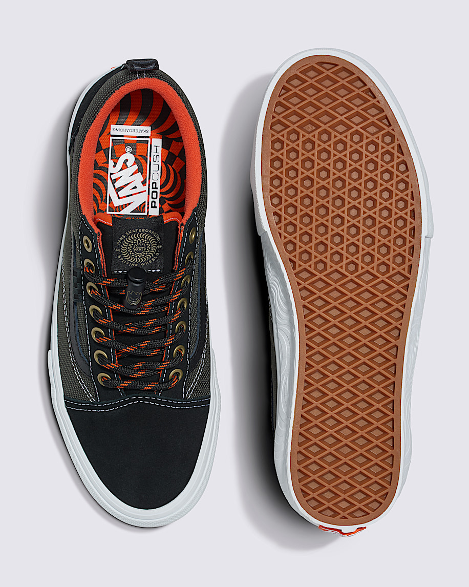 Vans X Spitfire Wheels Skate Old Skool Shoe VANS Black  Flame Orange ALT4