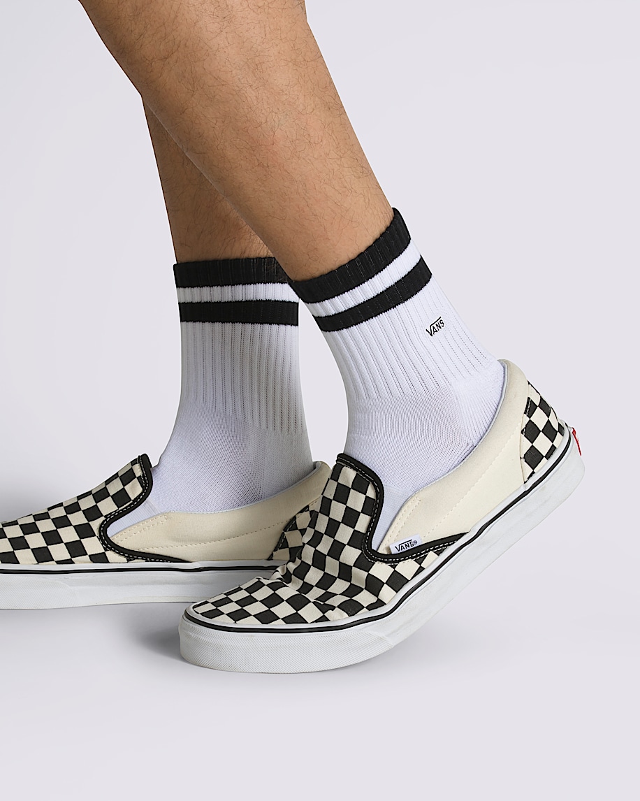 Vans Half Crew Socks VANS White  Black ALT1