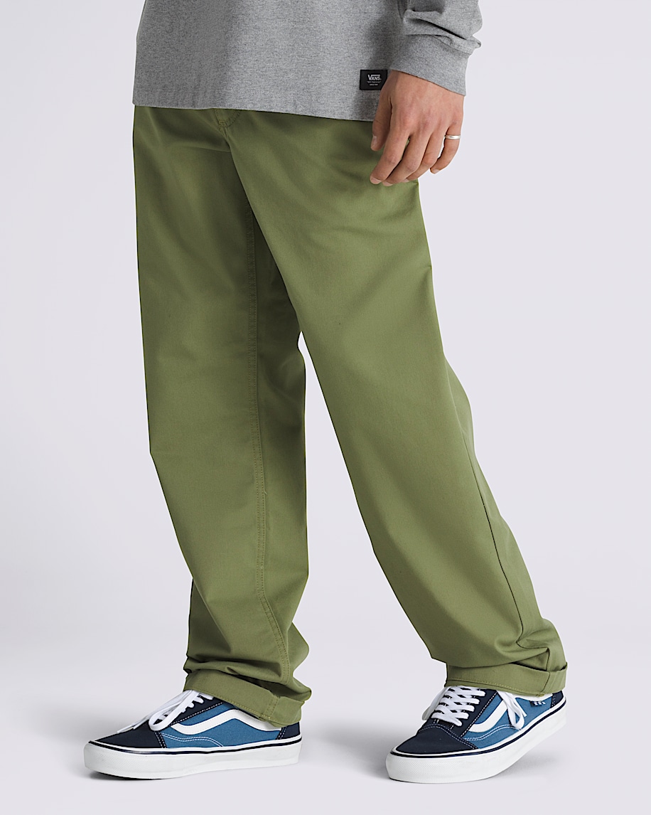 Authentic Chino Relaxed Pants VANS Loden Green ALT3