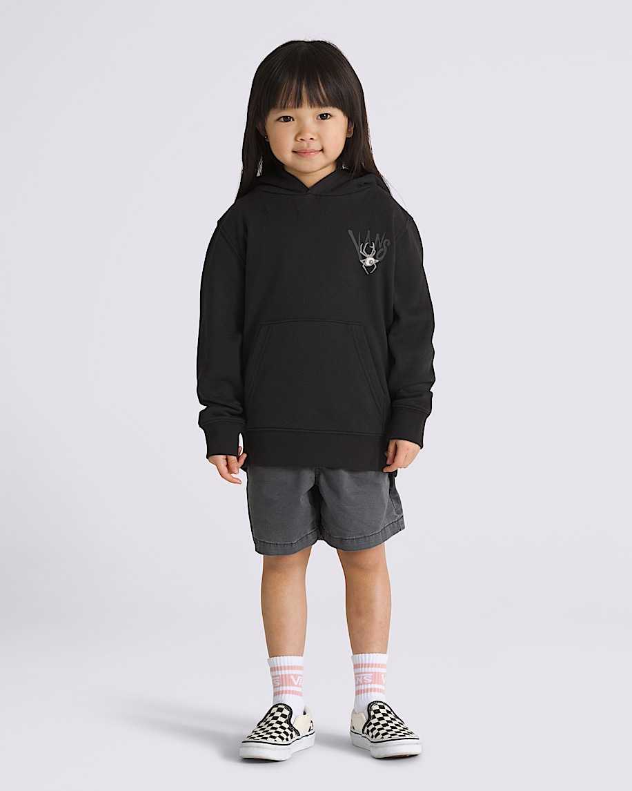 Little Kids Creepy Halloween Pullover Hoodie VANS Black ALT2