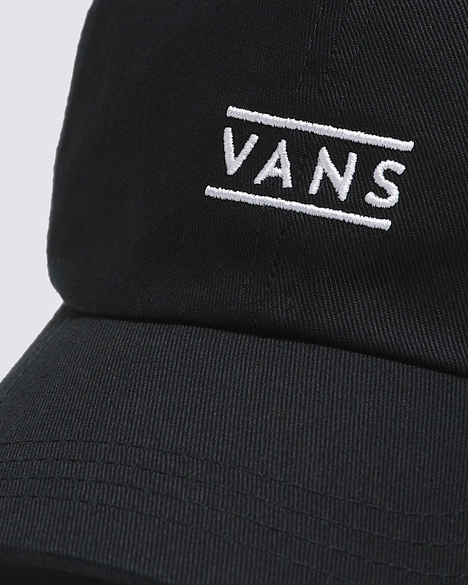 Half Box Curved Bill Jockey Hat VANS Black ALT1