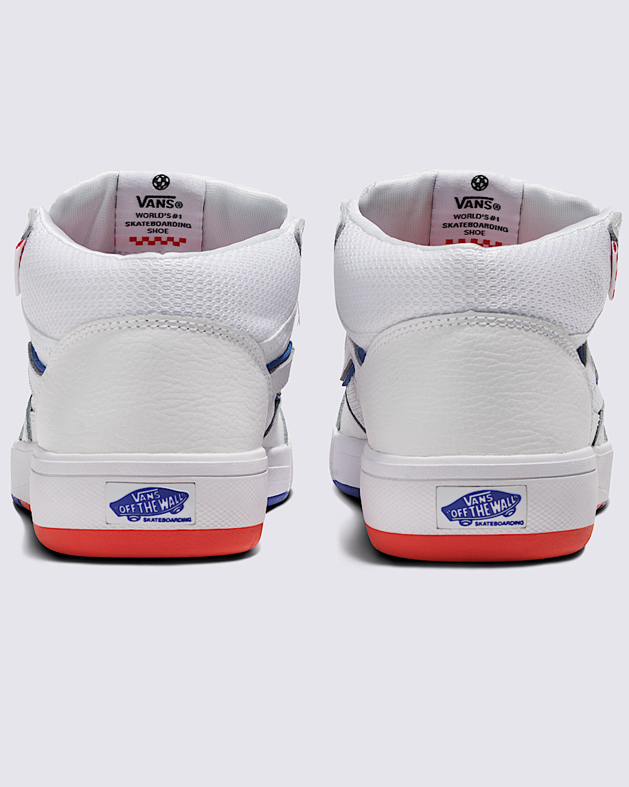 Skate Zahba Mid Shoe VANS White  Blue  Orange ALT3