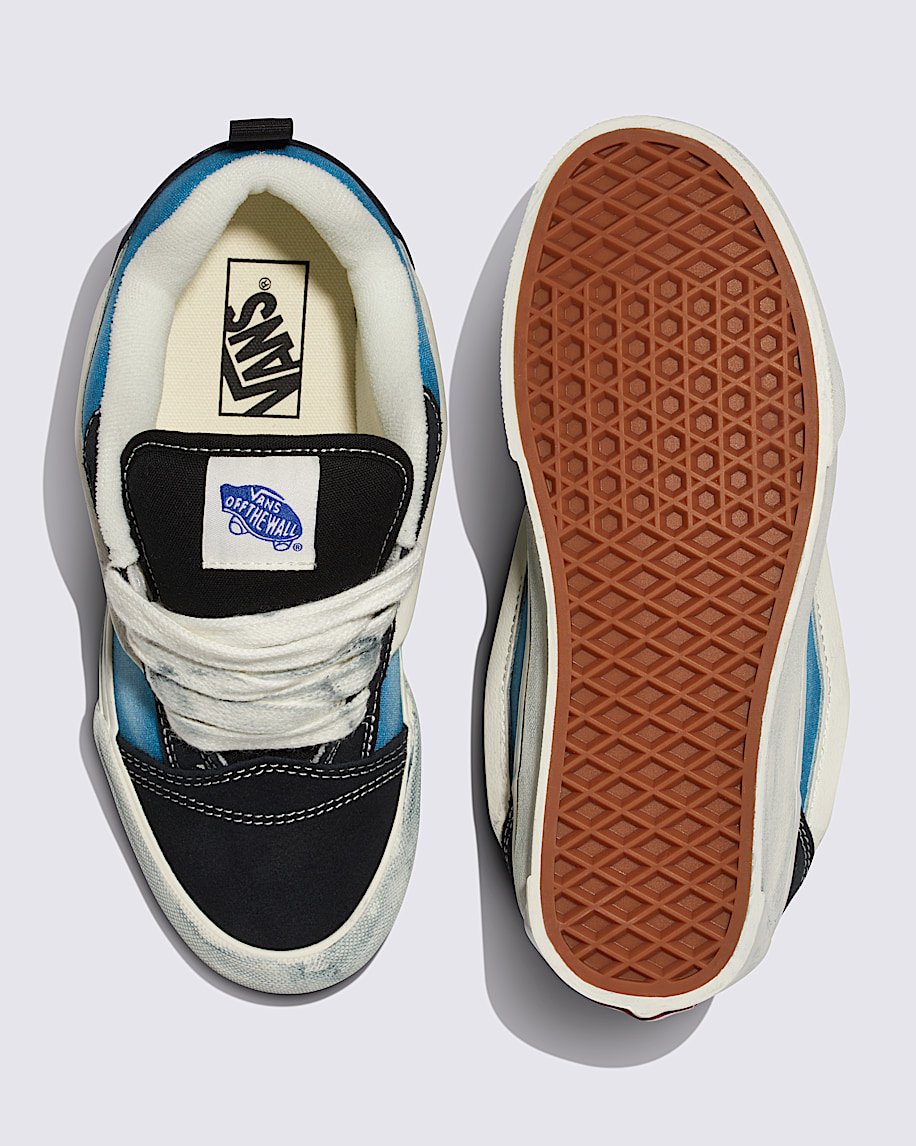 Knu Skool Shoe VANS Wave Washed Blue  Black ALT2