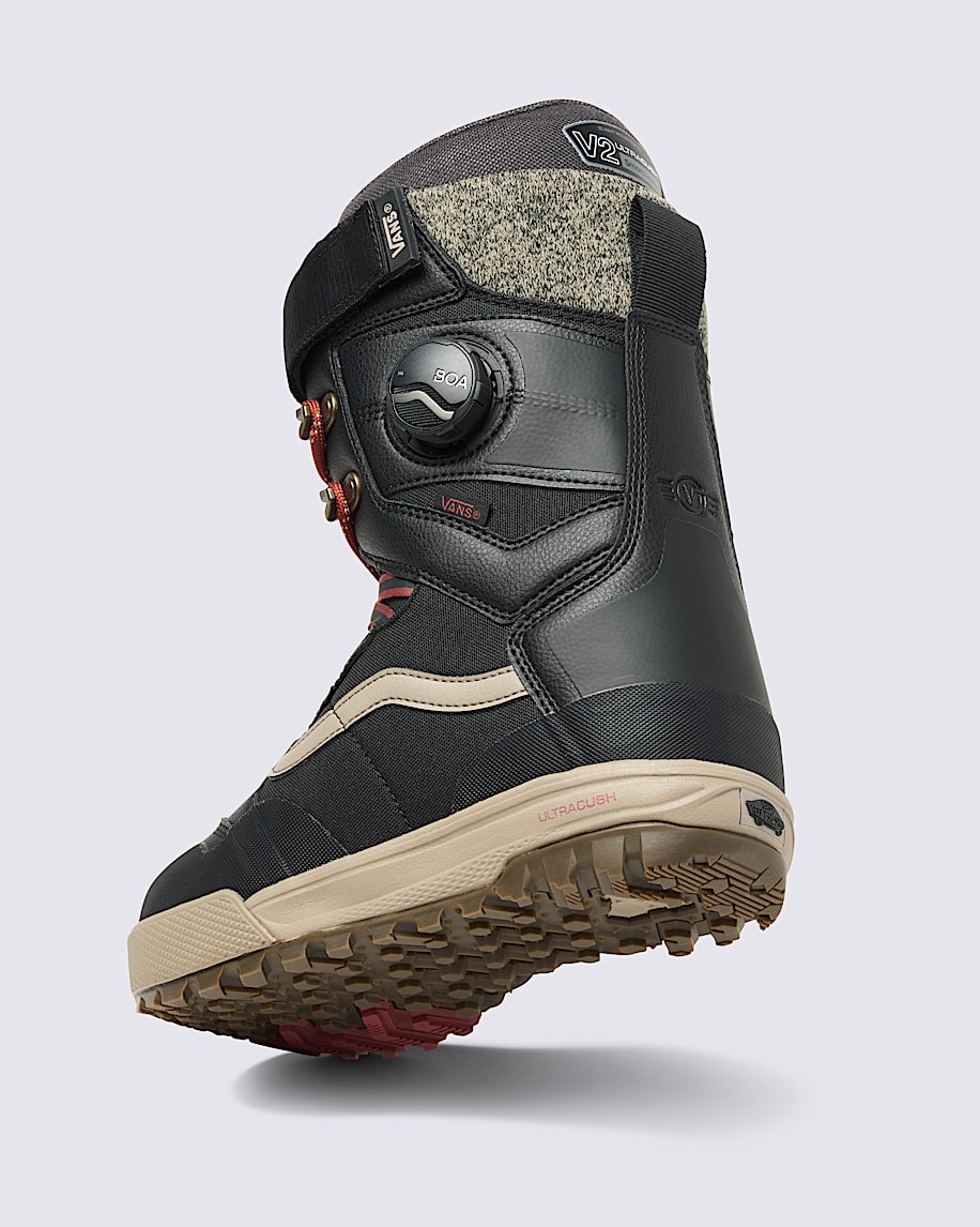 Womens Luna Ventana Pro Snowboard Boot in Black / Red / Beige | Vans